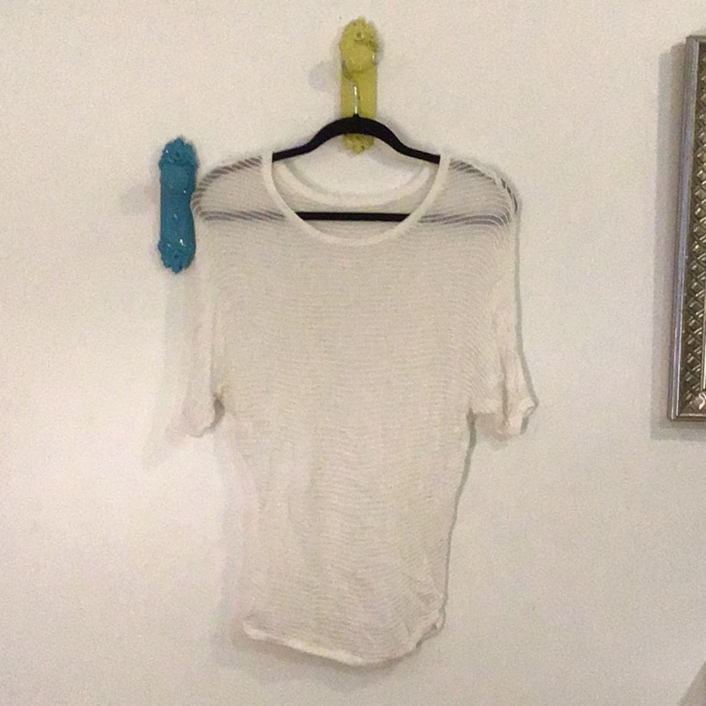 See through mesh shirt